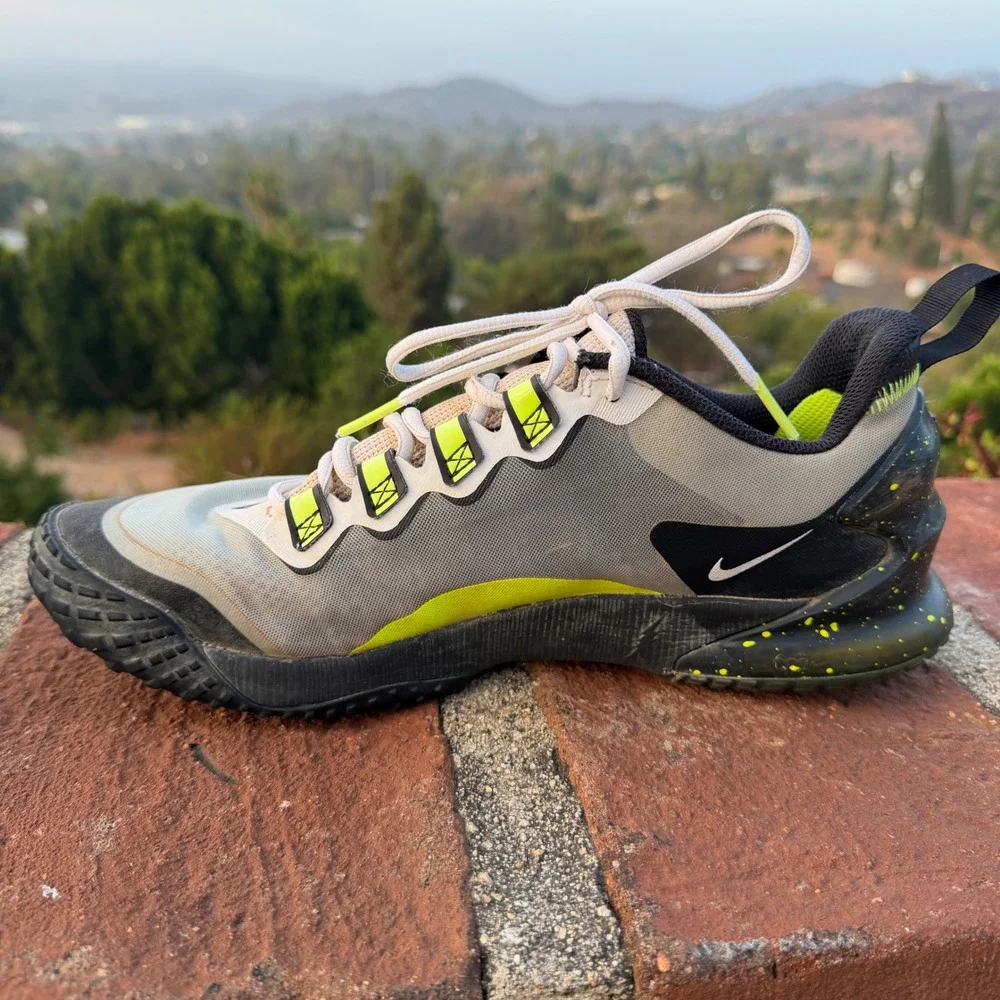 Nike Force Zoom Trout 7 Turf Baseball Shoes Grey Green CZ5916-023 Mens 10